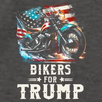 Bikers For Trump 2024 Motorcycle Patriotic American Flag Vector Backpack
