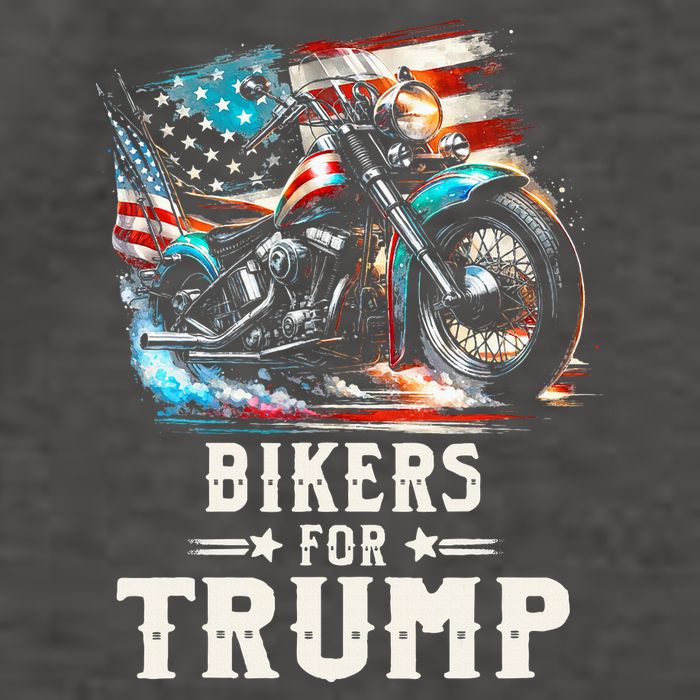 Bikers For Trump 2024 Motorcycle Patriotic American Flag Vector Backpack