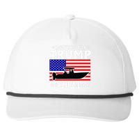 Boaters For Trump 2024 Vintage Pro Trump 2024 Election Snapback Five-Panel Rope Hat