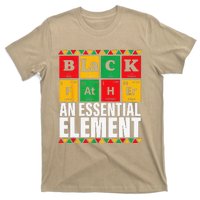 Black Father The Essential Element Fathers Day Funny Dad T-Shirt