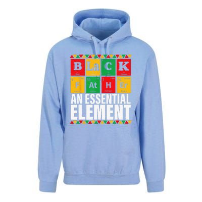 Black Father The Essential Element Fathers Day Funny Dad Unisex Surf Hoodie