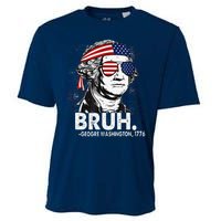 Bruh Funny Us Presidents History Cooling Performance Crew T-Shirt