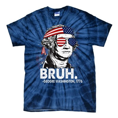 Bruh Funny Us Presidents History Tie-Dye T-Shirt