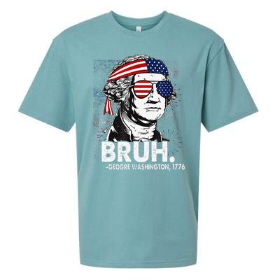 Bruh Funny Us Presidents History Sueded Cloud Jersey T-Shirt