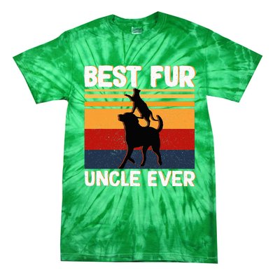 Best Fur Uncle Ever Dog And Cat Owner Tie-Dye T-Shirt