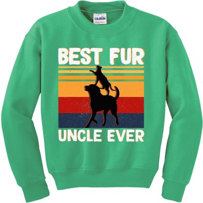 Best Fur Uncle Ever Dog And Cat Owner Kids Sweatshirt