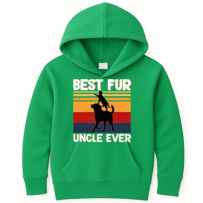 Best Fur Uncle Ever Dog And Cat Owner Kids Hoodie