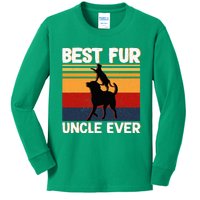 Best Fur Uncle Ever Dog And Cat Owner Kids Long Sleeve Shirt