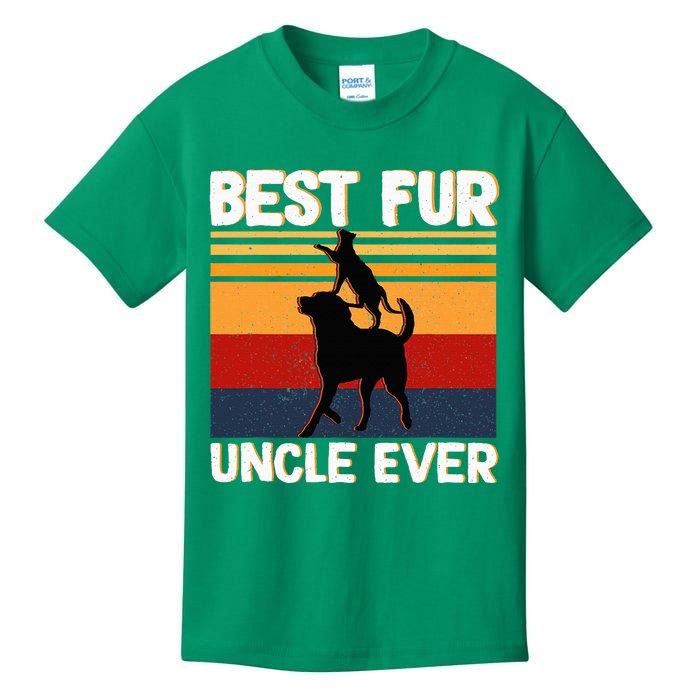 Best Fur Uncle Ever Dog And Cat Owner Kids T-Shirt