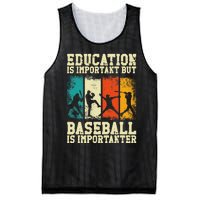 Baseball Fan Vintage Retro Education Is Important But Mesh Reversible Basketball Jersey Tank