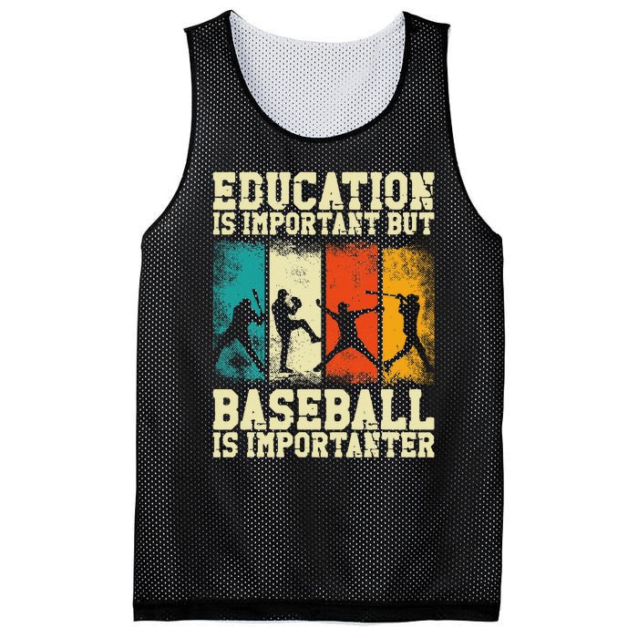 Baseball Fan Vintage Retro Education Is Important But Mesh Reversible Basketball Jersey Tank