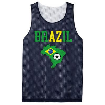 Brazil Flag Vintage Brazilian Soccer Fan Futebol Mesh Reversible Basketball Jersey Tank