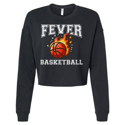 Basketball Fever Vintage Cropped Pullover Crew
