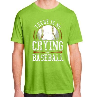 Baseball Fan Vintage There Is No Crying In Baseball Adult ChromaSoft Performance T-Shirt