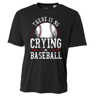 Baseball Fan Vintage There Is No Crying In Baseball Cooling Performance Crew T-Shirt