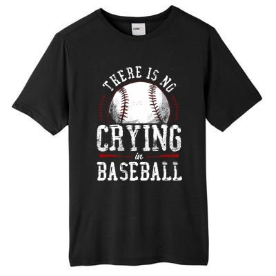 Baseball Fan Vintage There Is No Crying In Baseball Tall Fusion ChromaSoft Performance T-Shirt