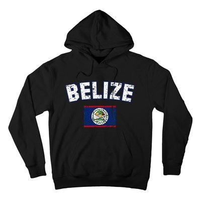 Belize Flag Vintage Belize Hoodie