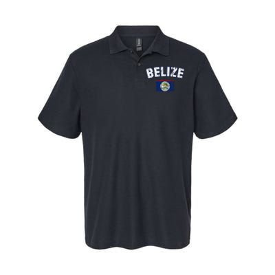 Belize Flag Vintage Belize Softstyle Adult Sport Polo