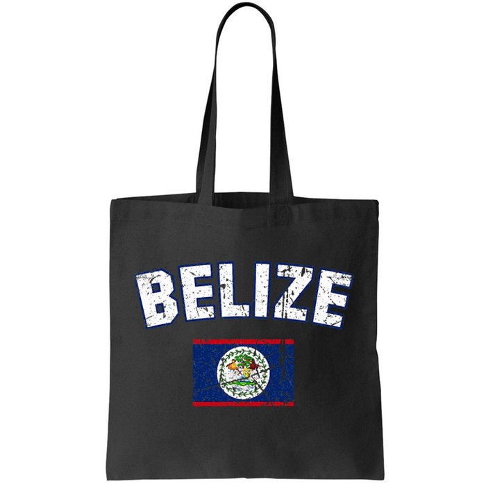 Belize Flag Vintage Belize Tote Bag