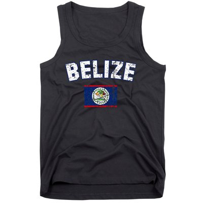 Belize Flag Vintage Belize Tank Top