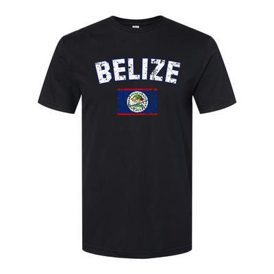 Belize Flag Vintage Belize Softstyle CVC T-Shirt