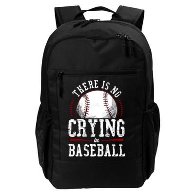 Baseball Fan Vintage There Is No Crying In Baseball Backpack