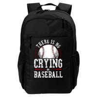 Baseball Fan Vintage There Is No Crying In Baseball Backpack