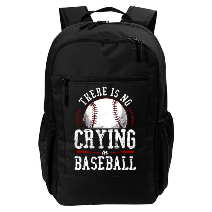 Baseball Fan Vintage There Is No Crying In Baseball Backpack