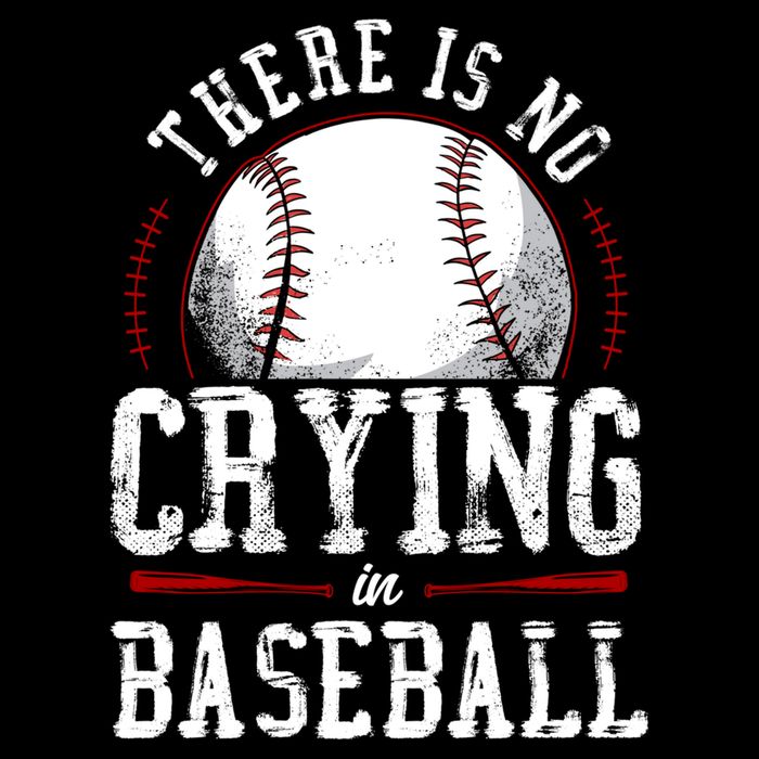 Baseball Fan Vintage There Is No Crying In Baseball Backpack