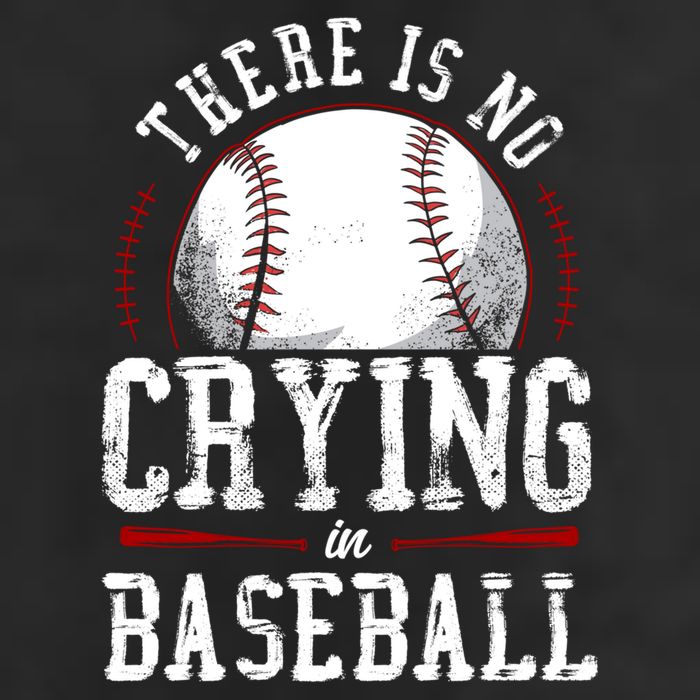 Baseball Fan Vintage There Is No Crying In Baseball Hat
