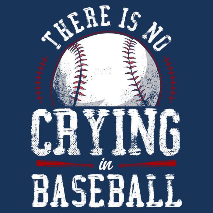 Baseball Fan Vintage There Is No Crying In Baseball Hoodie