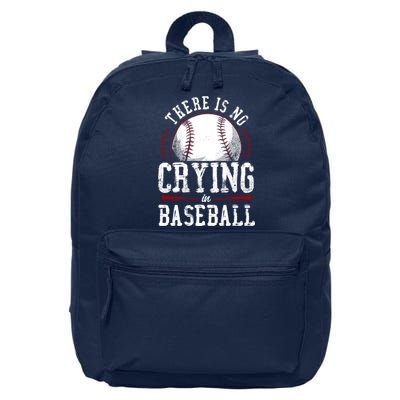 Baseball Fan Vintage There Is No Crying In Baseball 16 in Basic Backpack