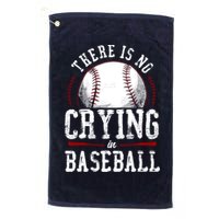 Baseball Fan Vintage There Is No Crying In Baseball Golf Towel