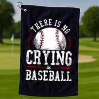 Baseball Fan Vintage There Is No Crying In Baseball Golf Towel