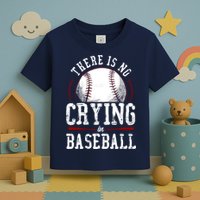 Baseball Fan Vintage There Is No Crying In Baseball Toddler T-Shirt