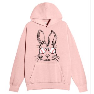 Bunny Face With Baseball Sunglasses Easter Day Gift Urban Pullover Hoodie