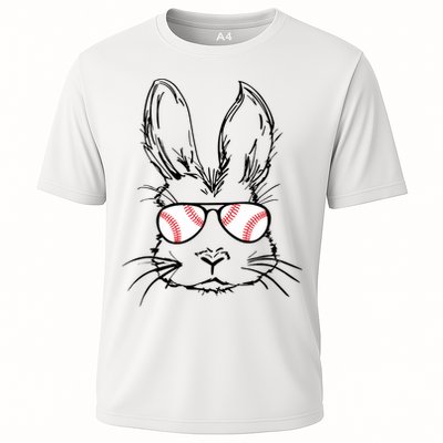 Bunny Face With Baseball Sunglasses Easter Day Gift Performance Shirt