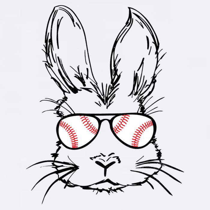 Bunny Face With Baseball Sunglasses Easter Day Gift Tank Top