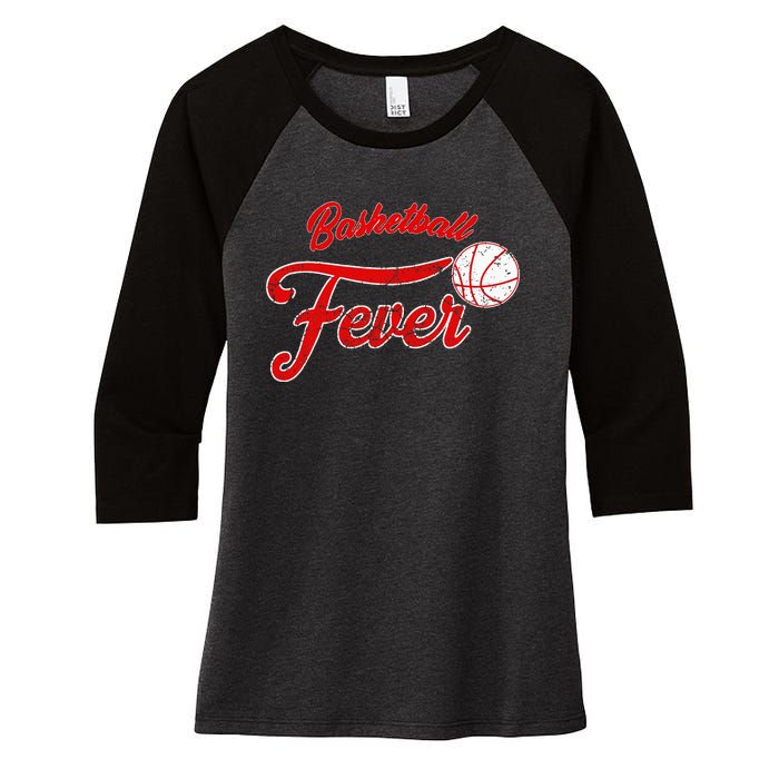 Basketball Fever Women Basketball Women's Tri-Blend 3/4-Sleeve Raglan Shirt