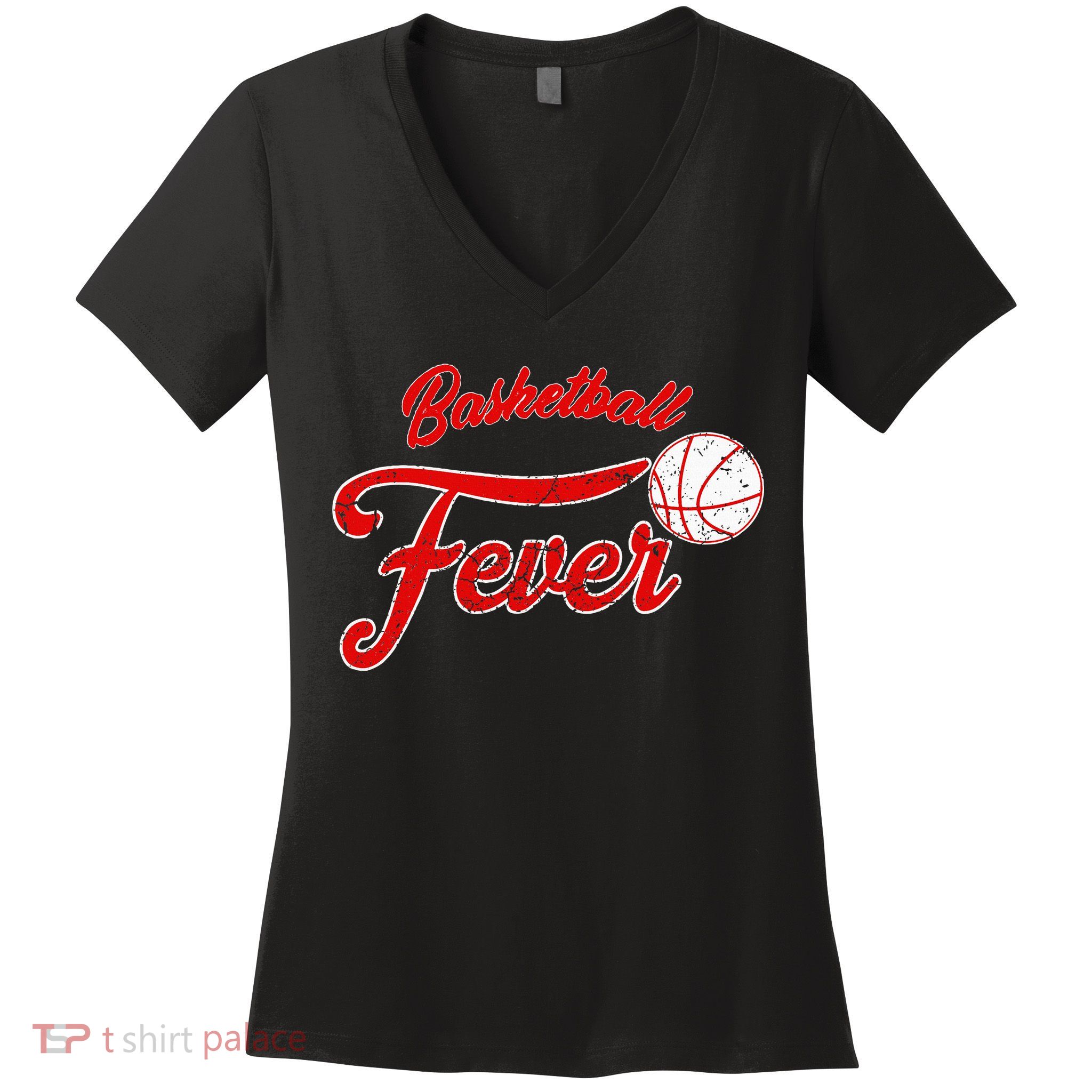 Basketball Fever Women Basketball Women's V-Neck T-Shirt