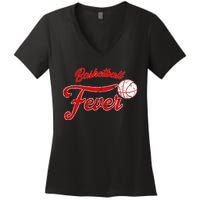 Basketball Fever Women Basketball Women's V-Neck T-Shirt