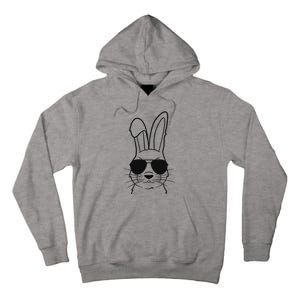 Bunny Face With Sunglasses Easter Day Tall Hoodie