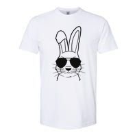 Bunny Face With Sunglasses Easter Day Softstyle CVC T-Shirt