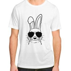 Bunny Face With Sunglasses Easter Day Adult ChromaSoft Performance T-Shirt