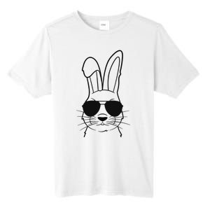 Bunny Face With Sunglasses Easter Day Tall Fusion ChromaSoft Performance T-Shirt