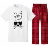 Bunny Face With Sunglasses Easter Day Pajama Set