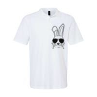 Bunny Face With Sunglasses Easter Day Softstyle Adult Sport Polo