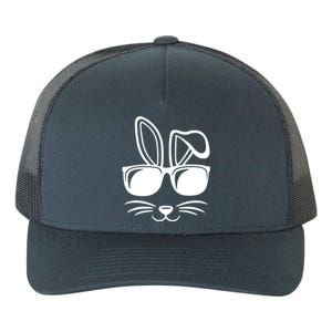 Bunny Face With Sunglasses Easter Day Yupoong Adult 5-Panel Trucker Hat