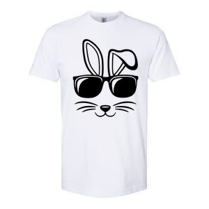 Bunny Face With Sunglasses Easter Day Softstyle CVC T-Shirt