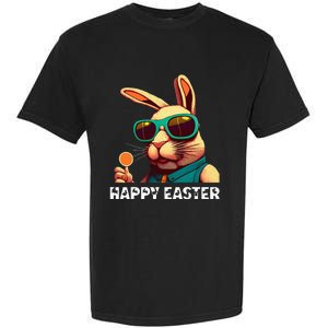 Bunny Face With Sunglasses funny Easter Day Garment-Dyed Heavyweight T-Shirt